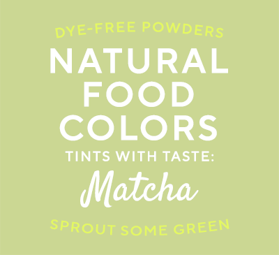 Matcha is Dye-Free Food Color