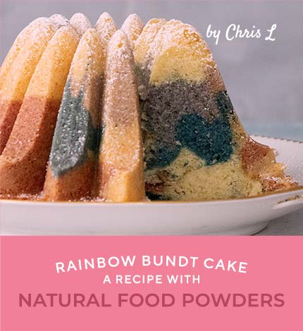 Dye-Free Food Color Recipe: Rainbow Bundt Cake