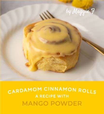 Mango Powder Recipe: Cardamom Cinnamon Rolls
