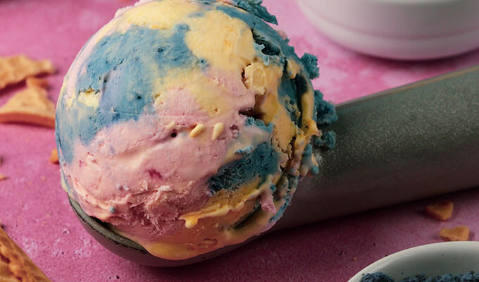 No Churn Rainbow Ice Cream recipe on Selefina
