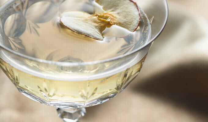 Apple Ginger Fizz with Bourbon and Apricot