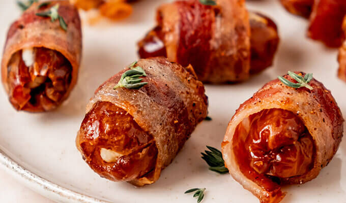 Bacon Wrapped Dates 