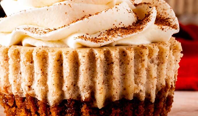 Chai Spiced Mini Cheesecakes