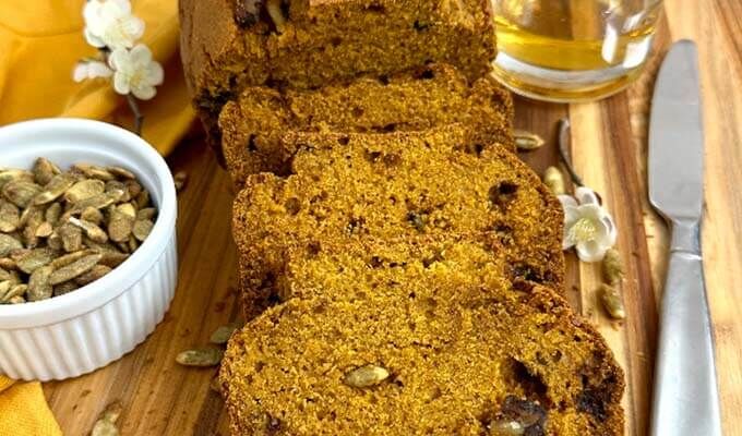Brown Butter Bourbon Pumpkin Bread