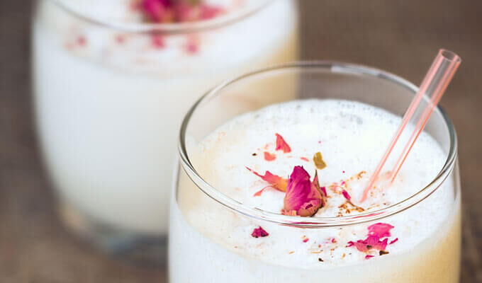 Cardamom and Rose Lassi