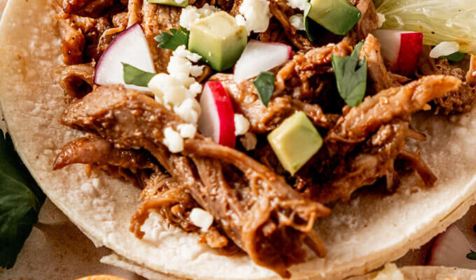 Chile and Cacao Spiced Pork Tacos