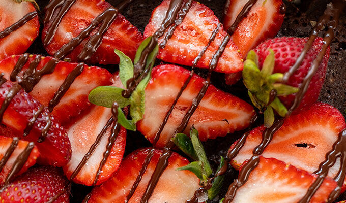 Chocolate Covered Strawberry Brownies