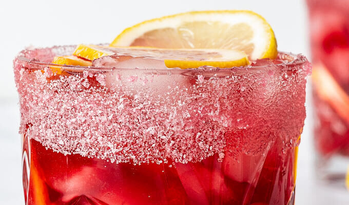 Cranberry-Hibiscus Iced Tea-Lemonade Cocktail