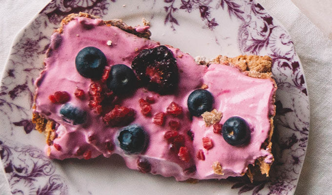 Cranberry Whipped Yogurt Fruit Tart