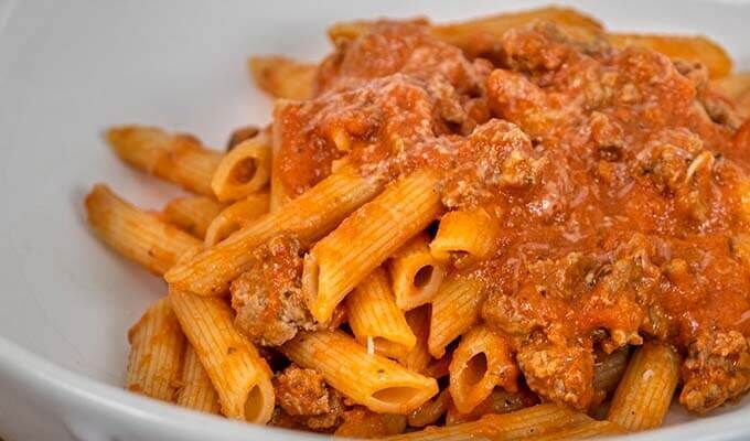 Creamy Pink Sauce with Sausage