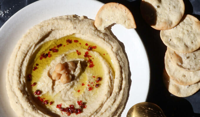 Crushed Peppercorn Hummus