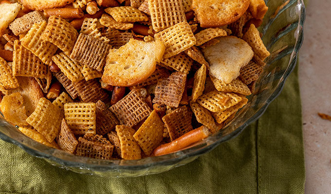 Garlic + Onion Chex Mix
