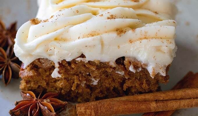 Gingerbread Snack Cake