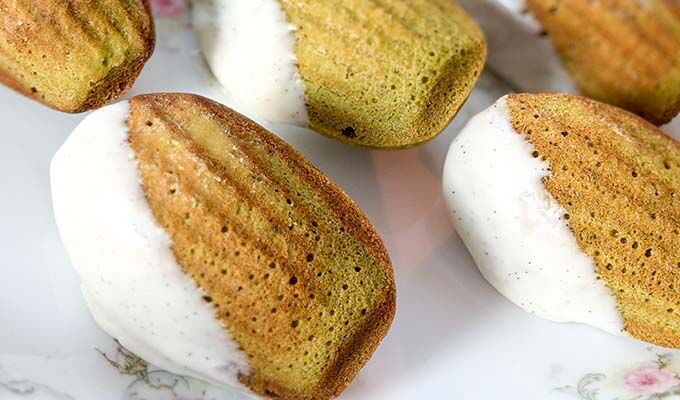 Matcha Latte Madeleines
