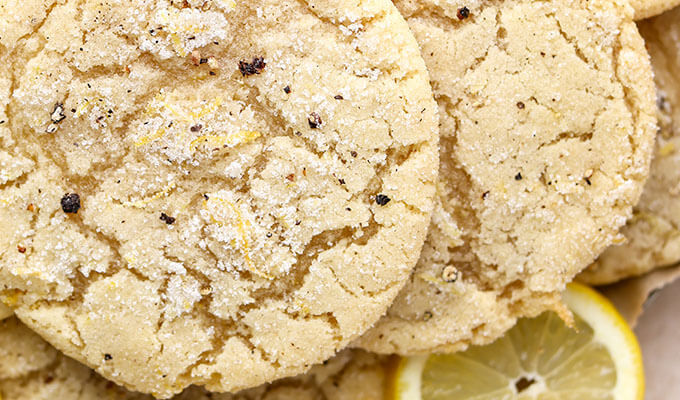 Lemon Pepper Sugar Cookies
