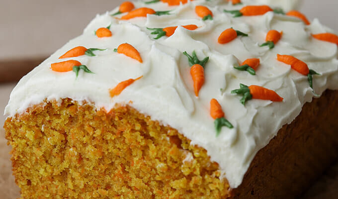 Turmeric Ginger Carrot Loaf Cake