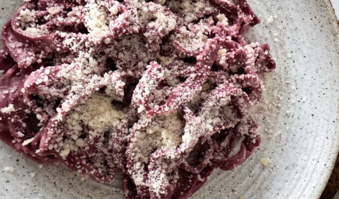 Beet Fettuccine Alfredo