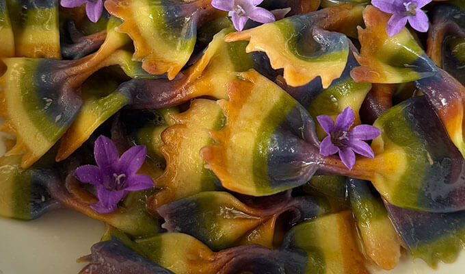 Rainbow Farfalle