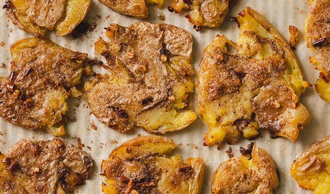 Buttery Smashed Potatoes