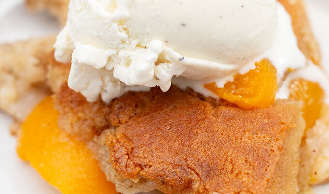 Lazy Man's Peach Cobbler