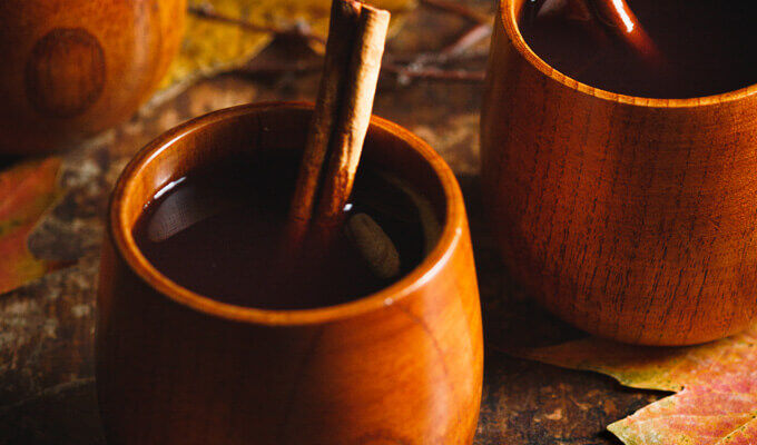 Maple and Bourbon Mulled Wine