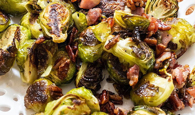 Maple Bacon Brussels Sprouts
