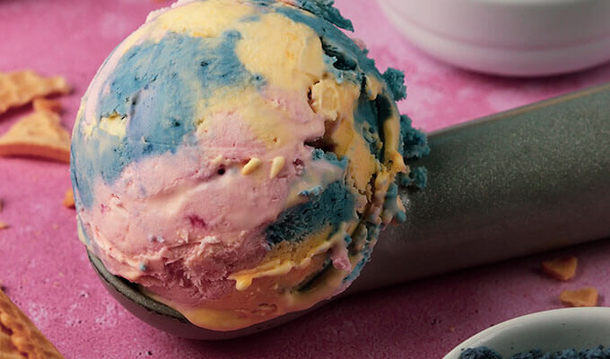 No Churn Rainbow Ice Cream