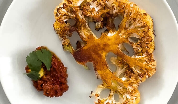 Paprika Spiced Cauliflower Steaks