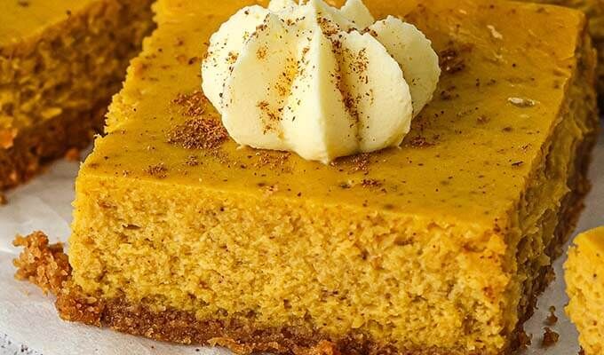 Pumpkin Cheesecake Bars