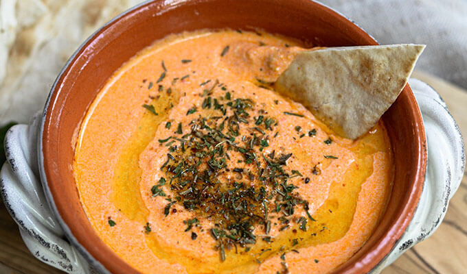 Roasted Red Pepper Feta Dip