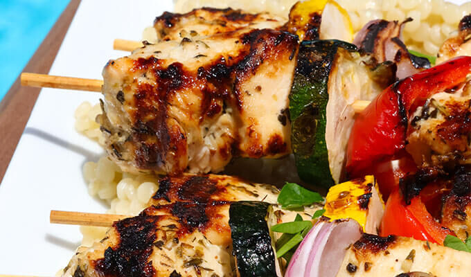 Sicilian Citrus Chicken Kabobs