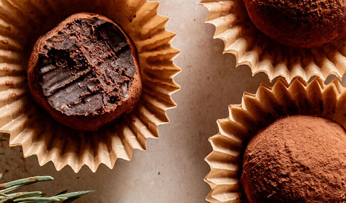Spiced Red Wine Chocolate Truffles