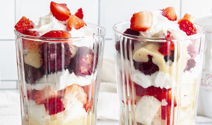 Strawberry Hibiscus Trifle