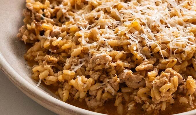 Creamy Sausage Risotto