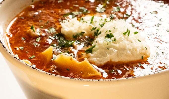 Lasagna Soup