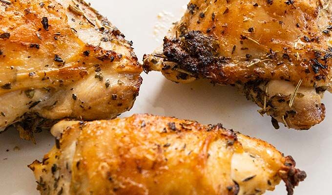 Lemon Roasted Chicken Thighs